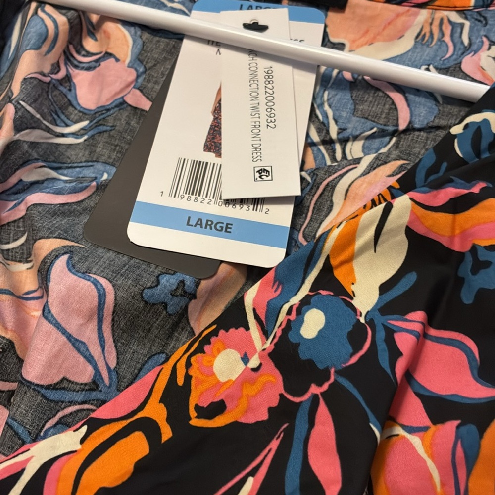 New French Connection Multi Twist Front VNeck Side Zipper & Pockets 100% Cotton - Picture 11 of 11